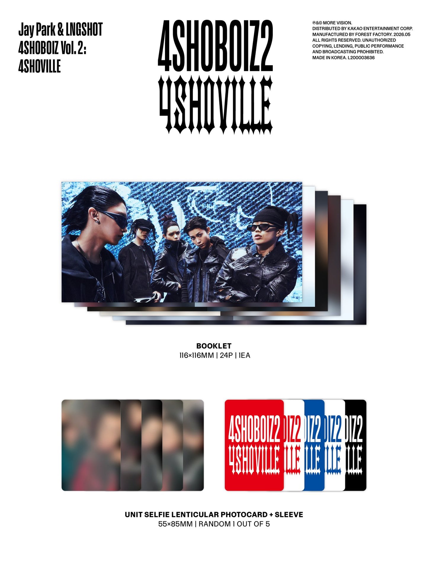 Pre-order| Jay Park&LNGSHOT 4SHOBOIZ Vol. 2:4SHOVILLE