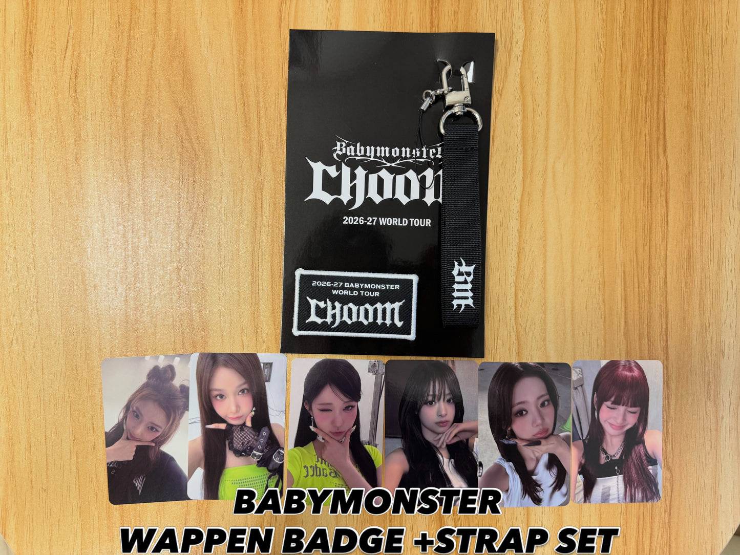 In-stock| BABYMONSTER WAPPEN BADGE + STRAP SET