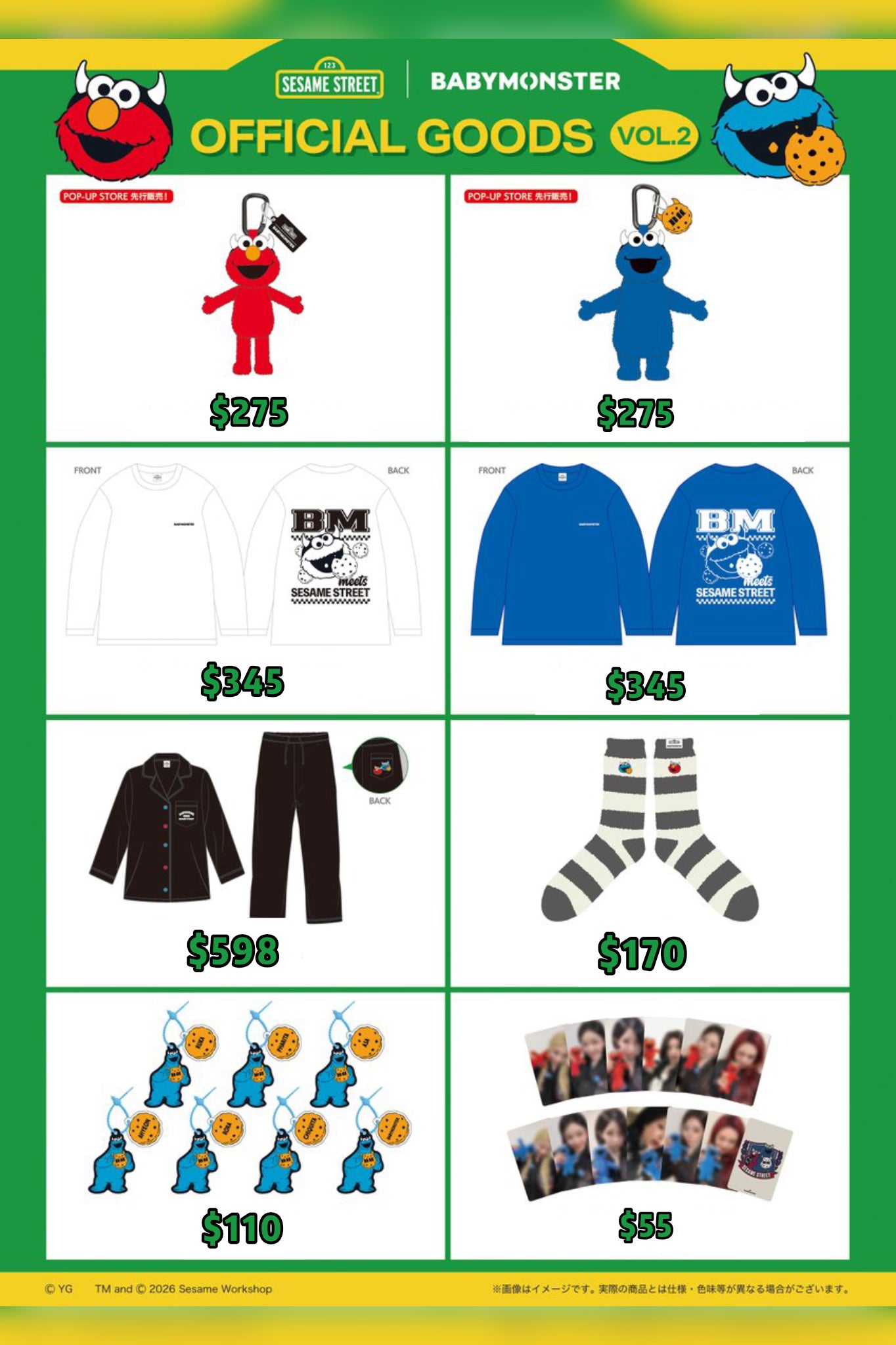 Pre-order| SESAME STREET x BABYMONSTER VOL.2