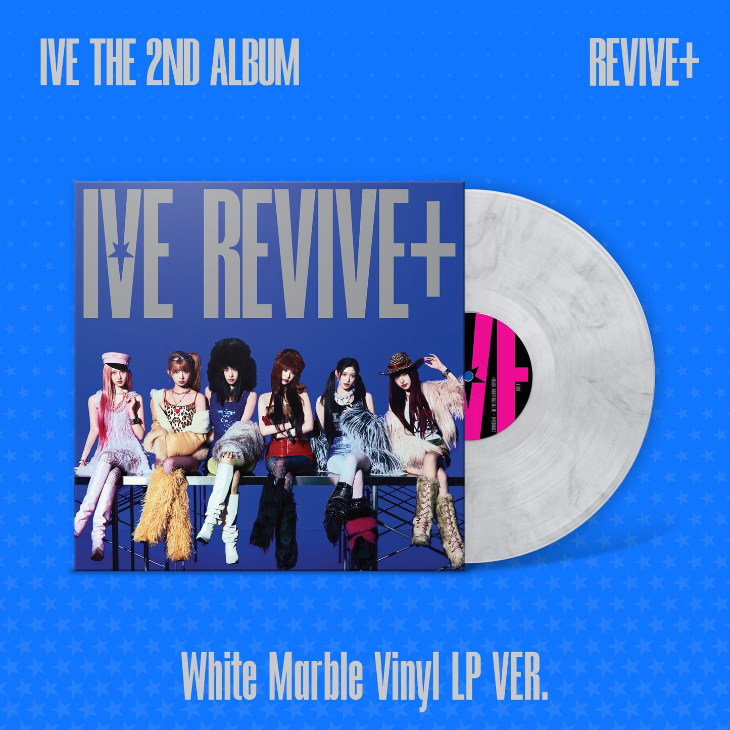 Pre-order| IVE <REVIVE+> White Marble Vinyl LP ver.