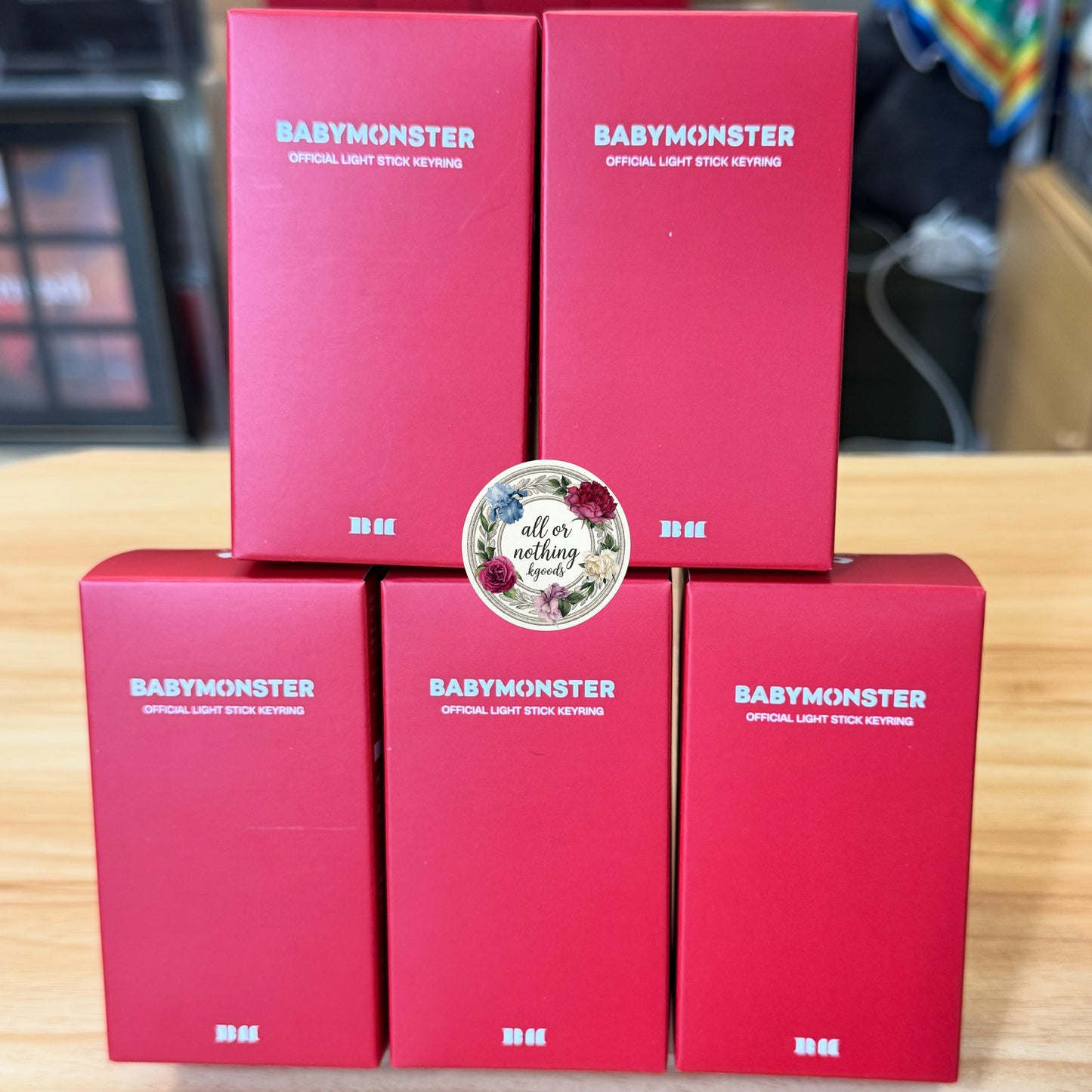 In-stock| Babymonster Official Light Stick Key Ring