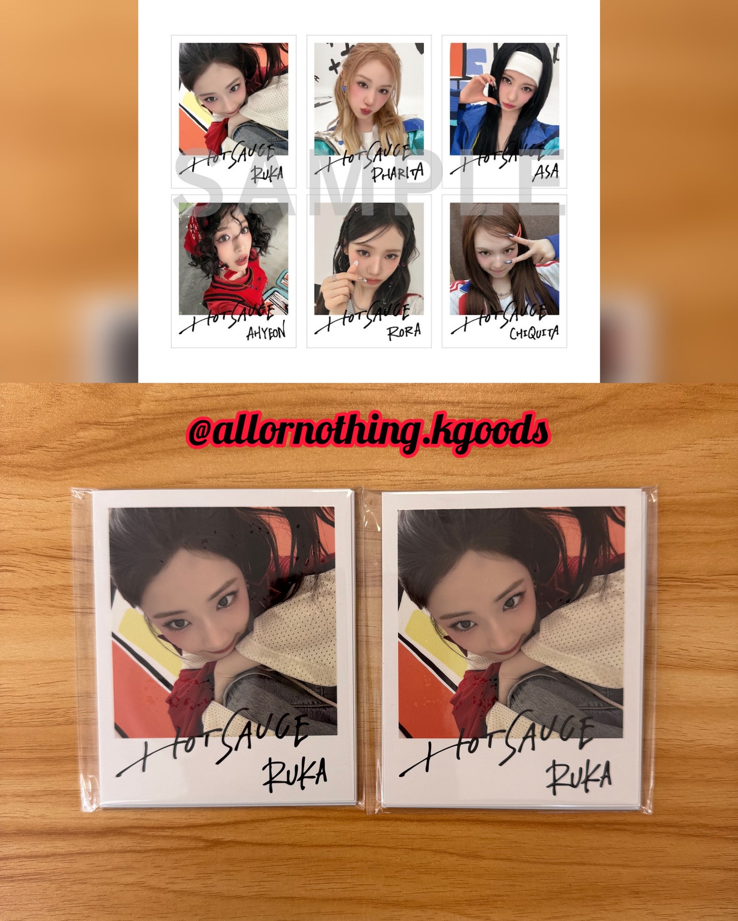 In-stock| BABYMONSTER HOT SAUCE JAPAN
Instant Photo set