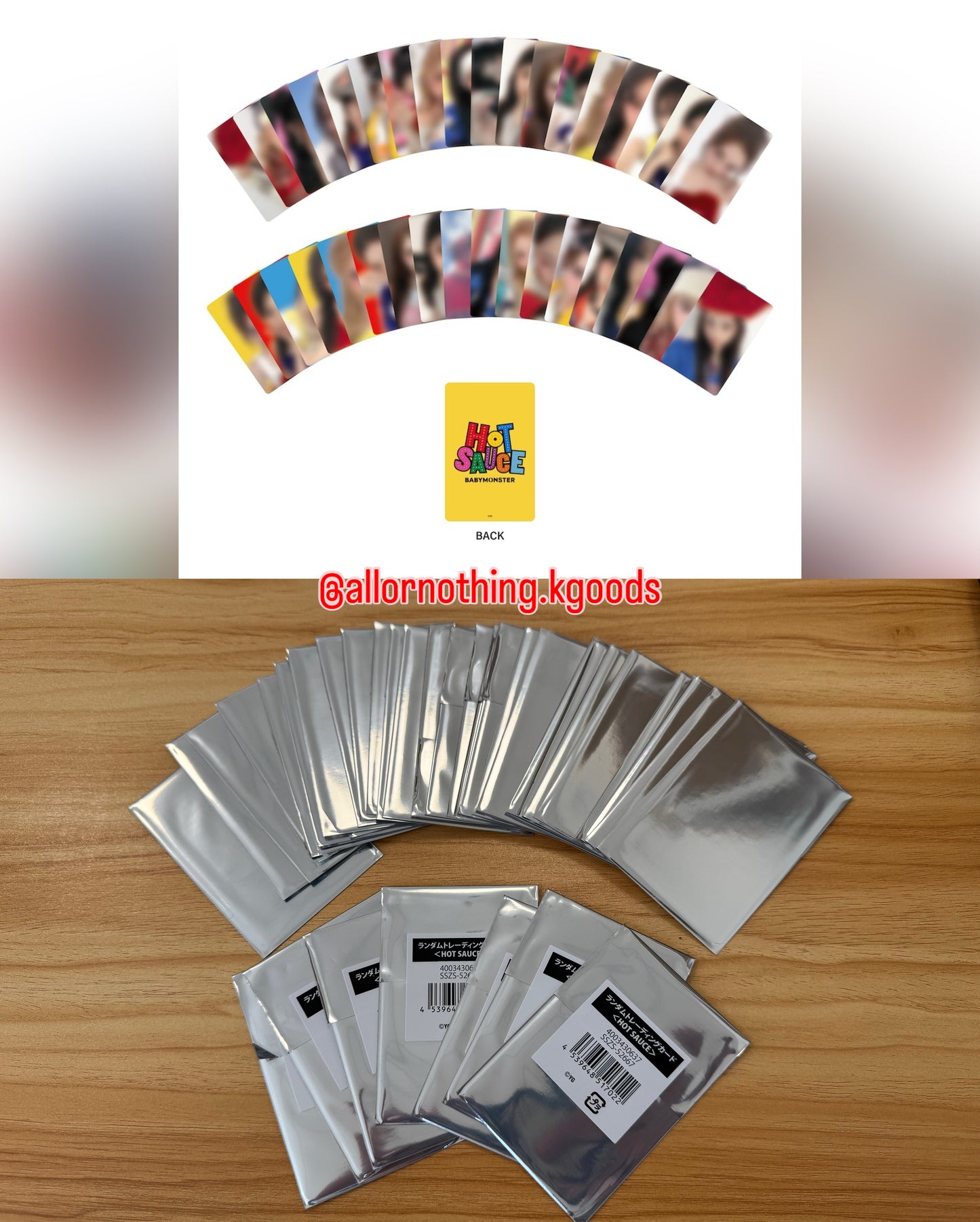 In-stock| BABYMONSTER HOT SAUCE JAPAN
Random Trading Cards (36types)