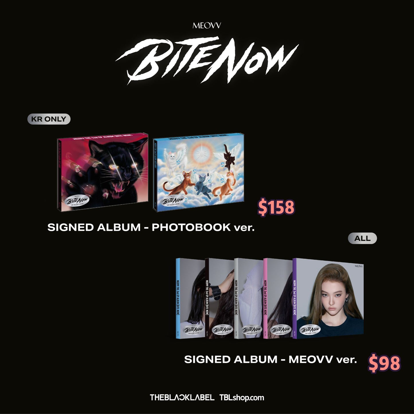 Pre-order| MEOVV BITE NOW SIGNED ALBUM