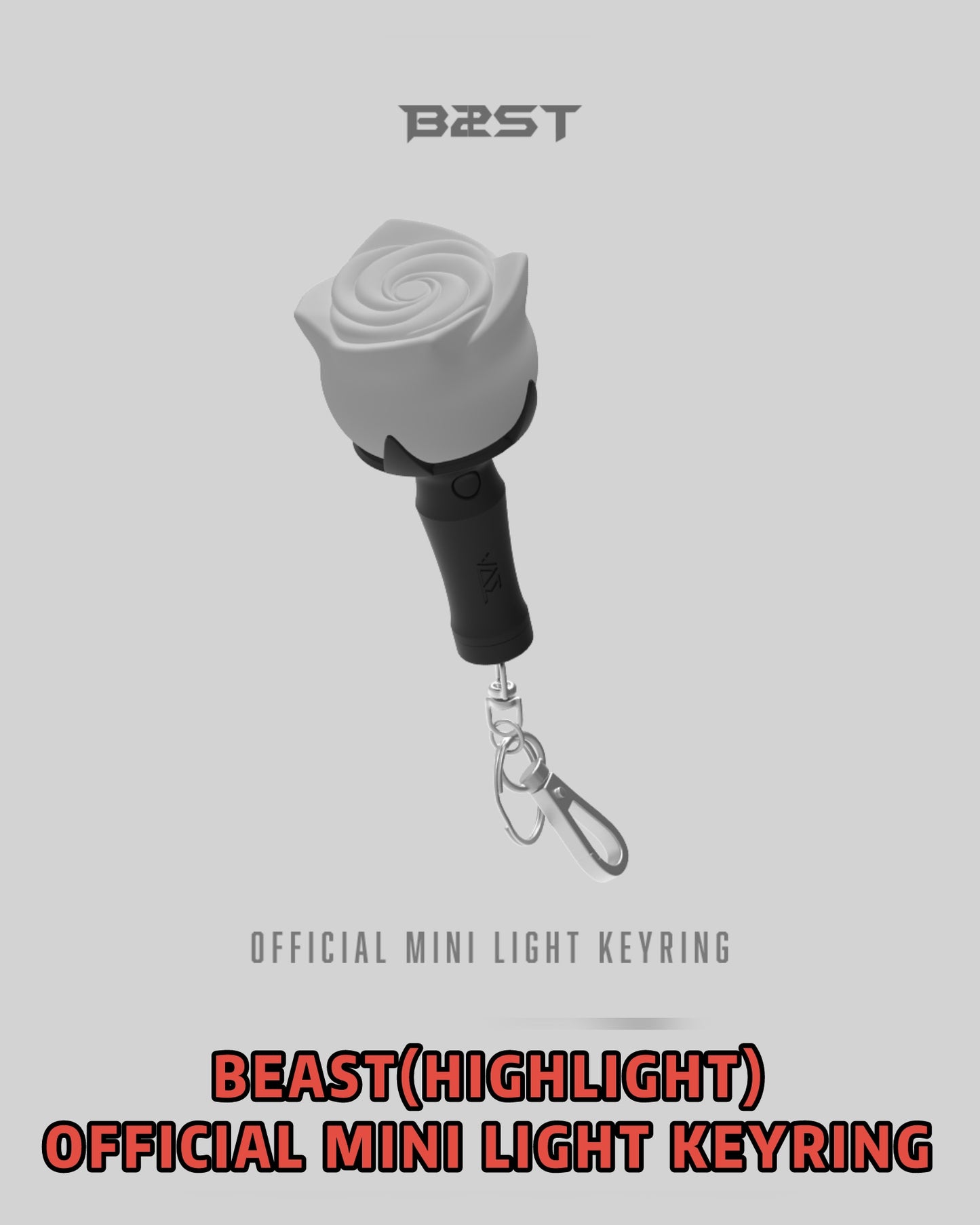 Pre-order| BEAST(HIGHLIGHT) OFFICIAL MINI LIGHT KEYRING
