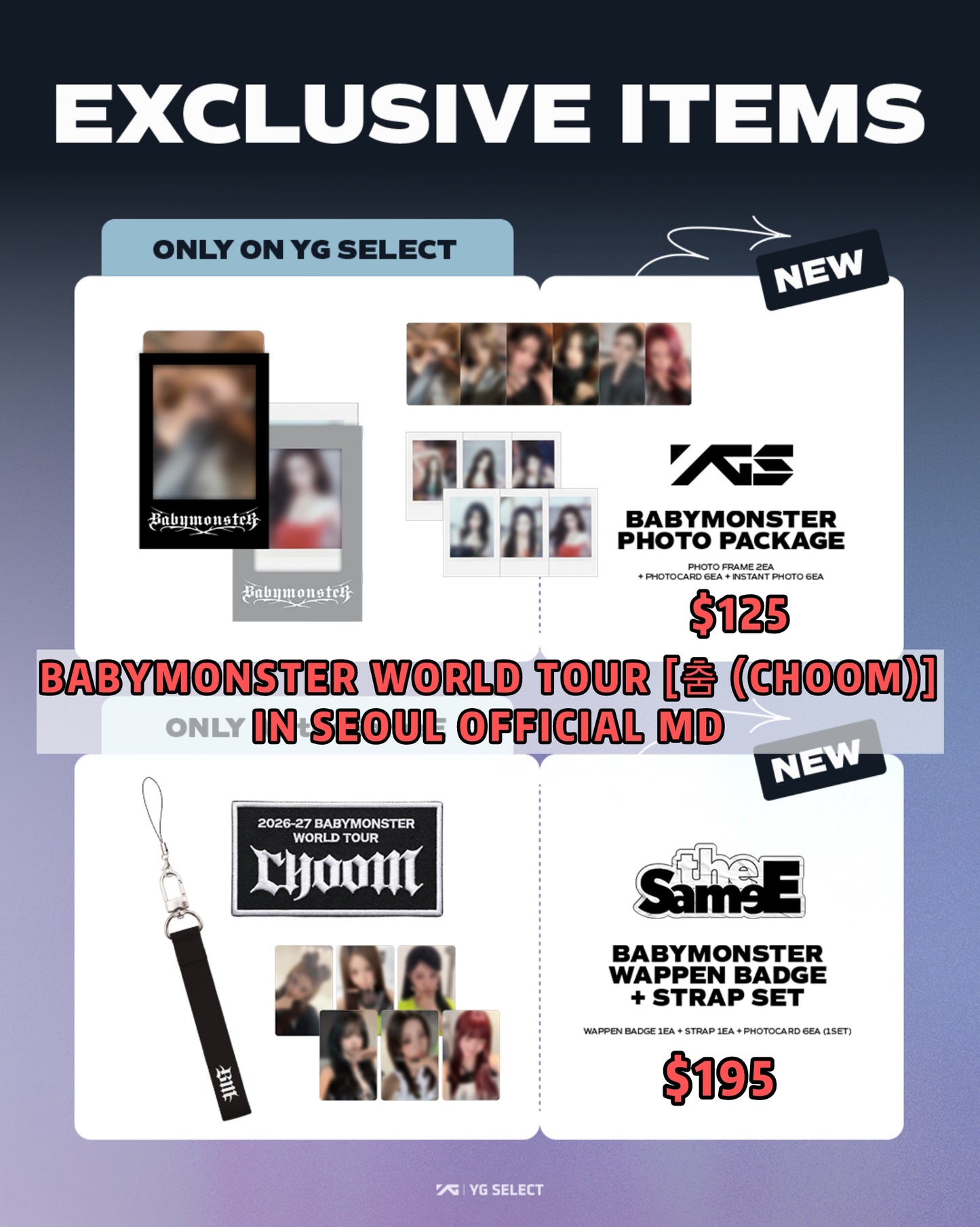 Pre-order| BABYMONSTER WORLD TOUR CHOOM Exclusive MD