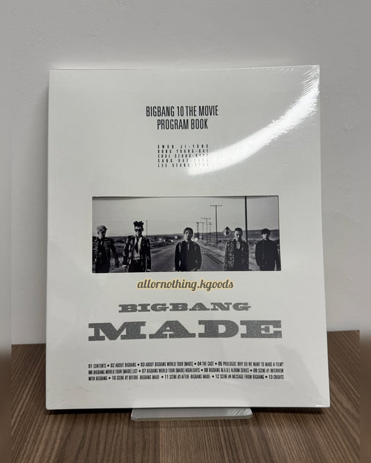 BIGBANG10 The Movie ‘BIGBANG MADE’ Program Book