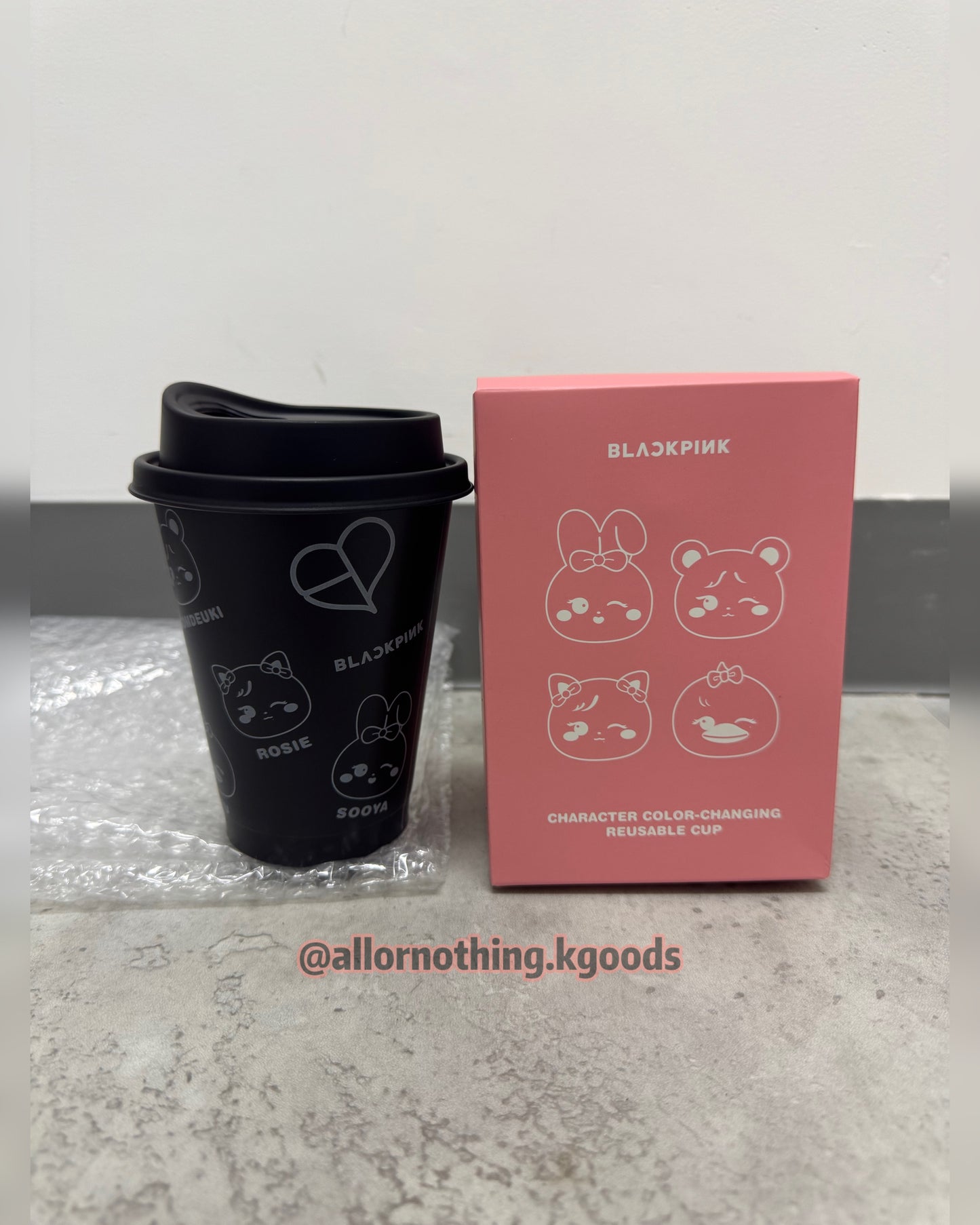 In-stock| BLACKPINK CHARACTER COLOR-CHANGING REUSABLE CUP
