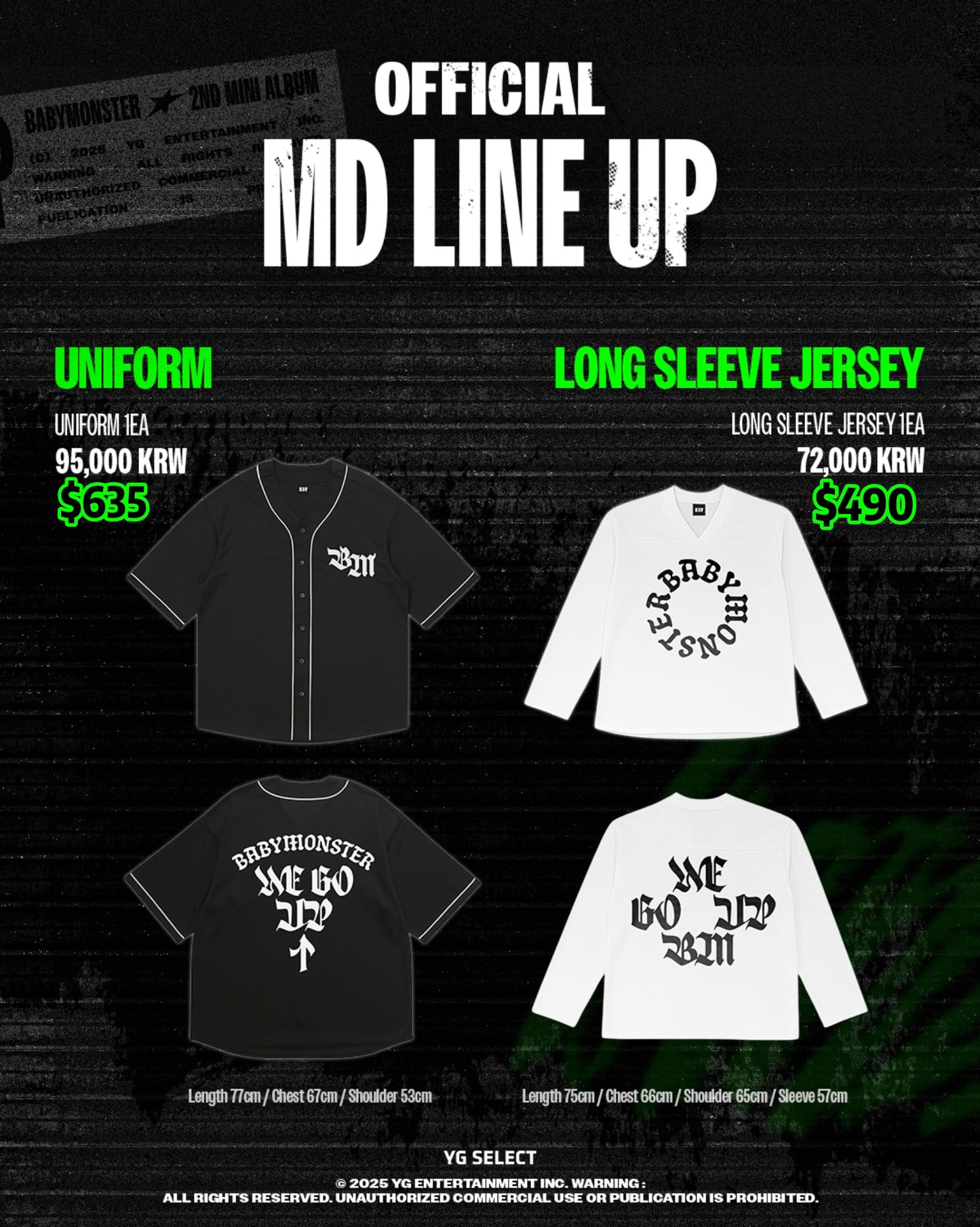 Pre-order| BABYMONSTER 2nd MINI ALBUM [WE GO UP] OFFICIAL MD