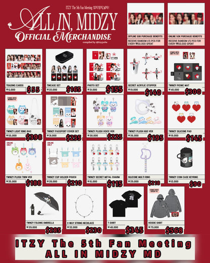 Pre-order| ITZY The 5th Fan Meeting ALL IN MIDZY MD