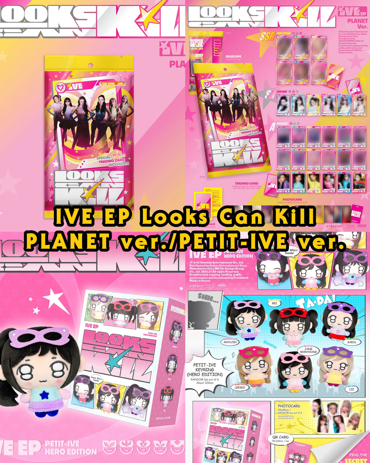 Pre-order| IVE EP Looks Can Kill(Planet/Petit-ive)