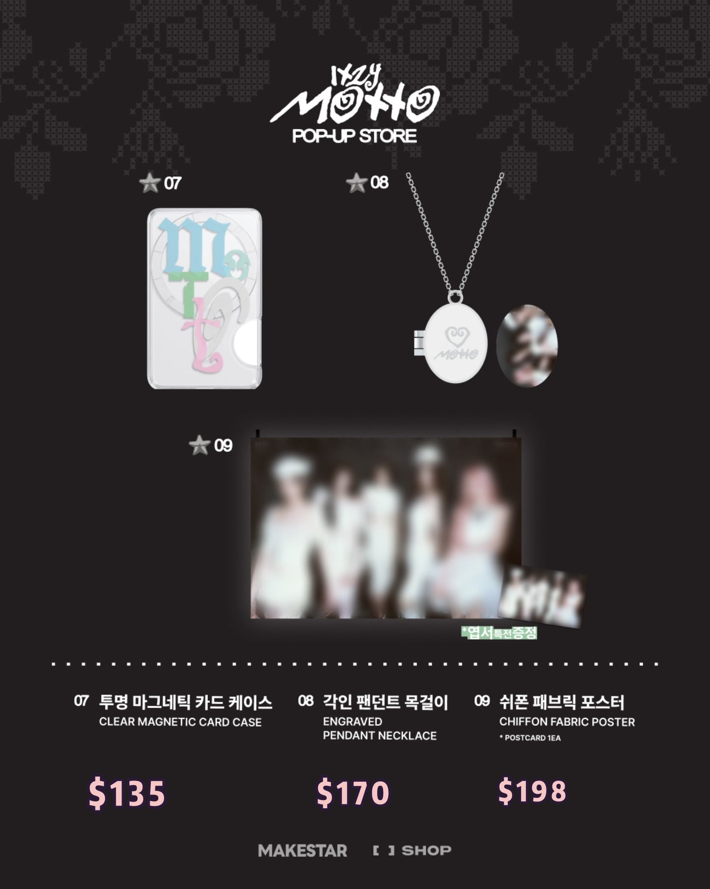Pre-order| ITZY <Motto> POP-UP STORE OFFICIAL MERCH