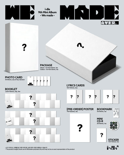 Pre-order| i-dle 9th Mini Album We made
