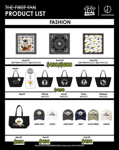 Pre-order| PEACEMINUSONE x Toy Story THE FIRST FAN 2nd batch