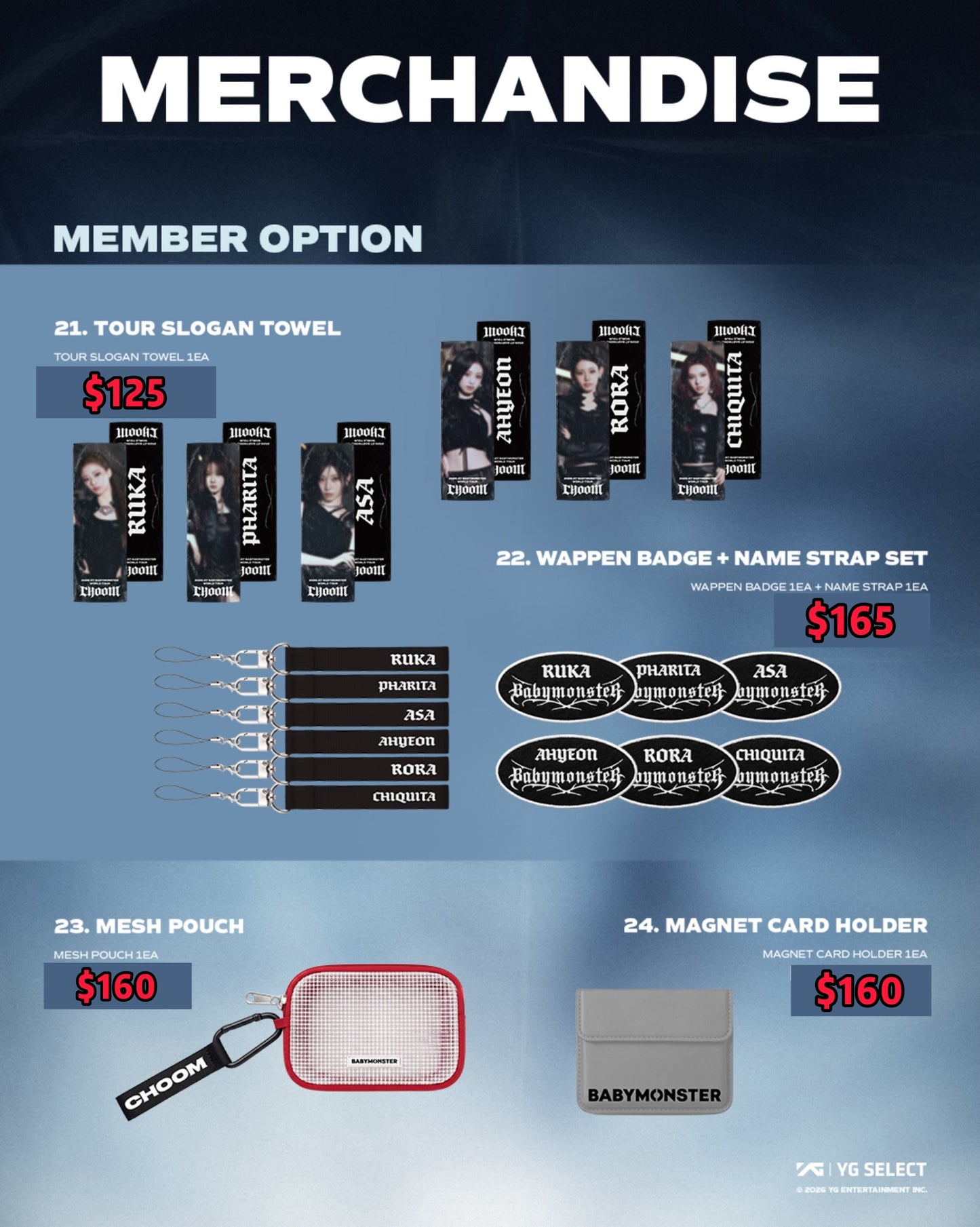 Pre-order| BABYMONSTER WORLD TOUR [춤 (CHOOM)] IN SEOUL OFFICIAL MD