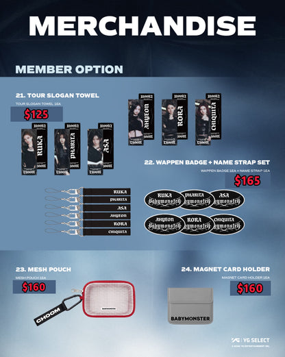 Pre-order| BABYMONSTER WORLD TOUR [춤 (CHOOM)] IN SEOUL OFFICIAL MD