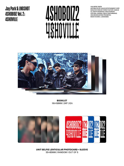 Pre-order| Jay Park&LNGSHOT 4SHOBOIZ Vol. 2:4SHOVILLE