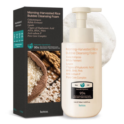 Hetras Morning Rice Bubble Cleansing Foam 500ml