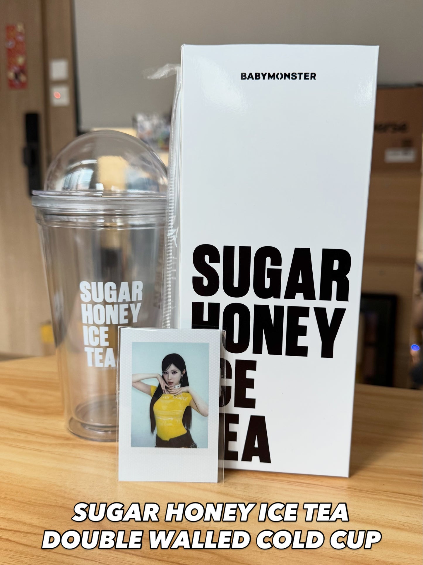In-stock| [SUGAR HONEY ICE TEA] DOUBLE WALLED COLD CUP