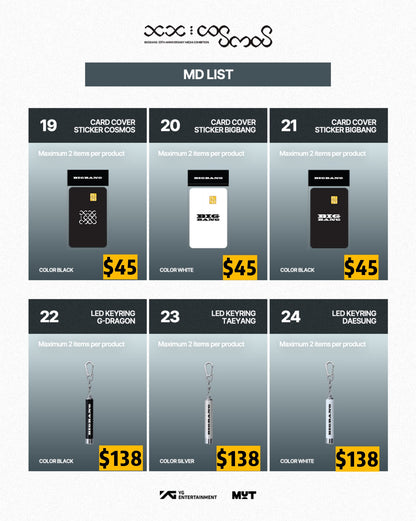 Pre-order| BIGBANG 20TH ANNIVERSARY MAIN EXHIBITION MD