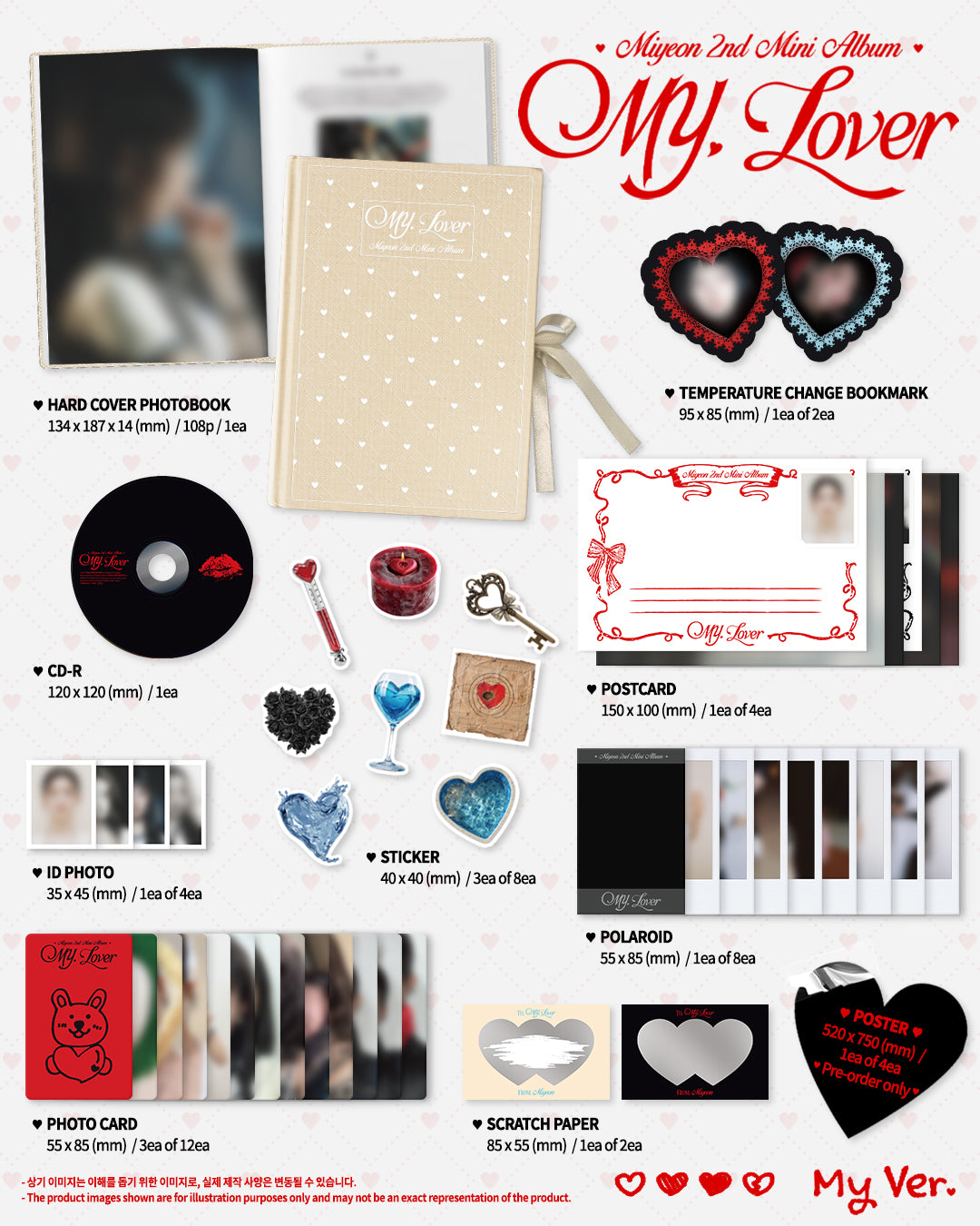Pre-order| MIYEON 2nd Mini Album [MY,Lover]