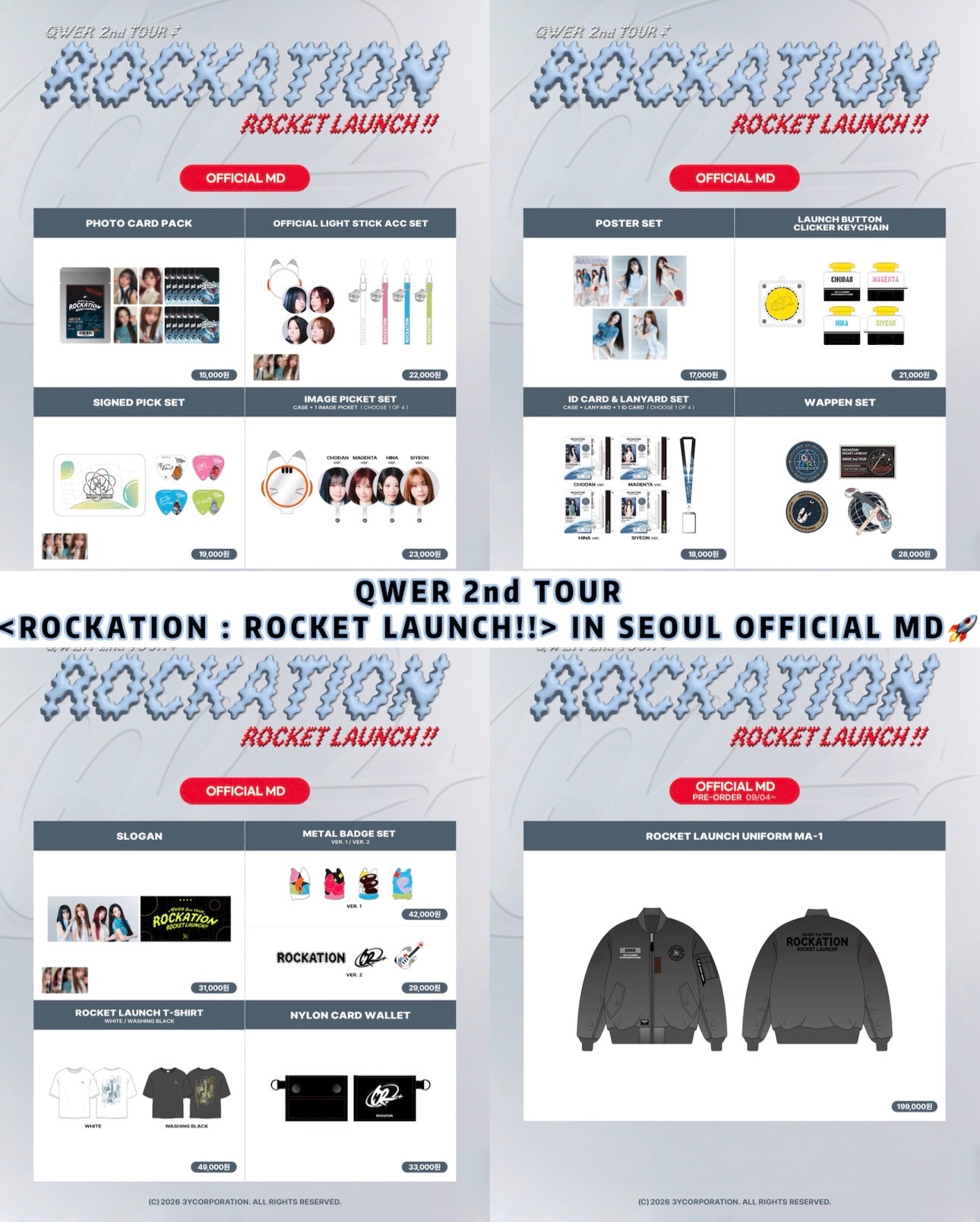 Pre-order| QWER 2nd TOUR IN SEOUL OFFICIAL MD🚀