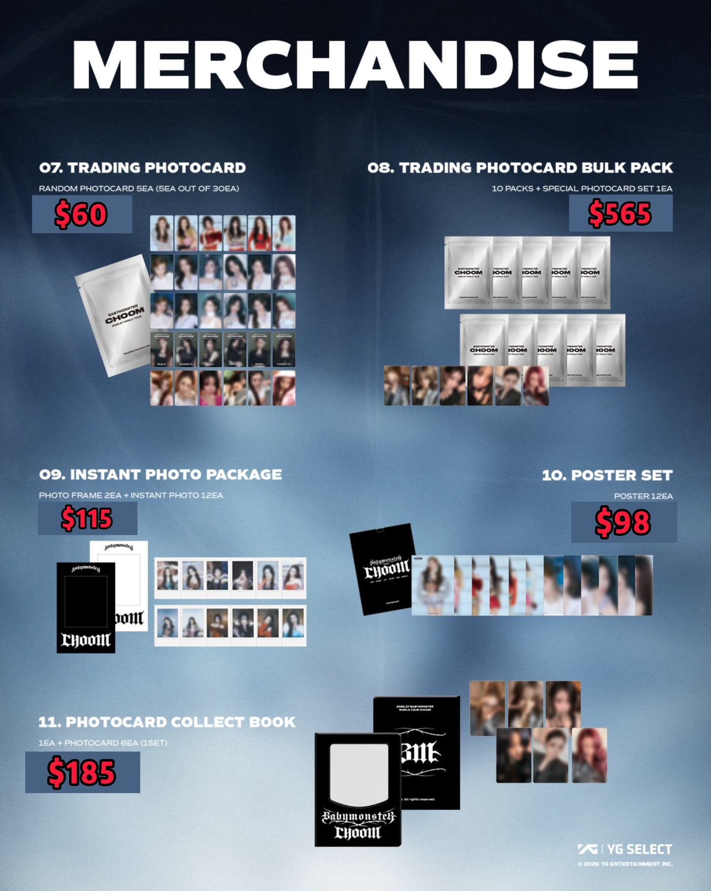 Pre-order| BABYMONSTER WORLD TOUR [춤 (CHOOM)] IN SEOUL OFFICIAL MD