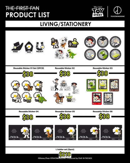 Pre-order| PEACEMINUSONE x Toy Story THE FIRST FAN 2nd batch