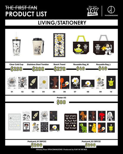 Pre-order| PEACEMINUSONE x Toy Story THE FIRST FAN