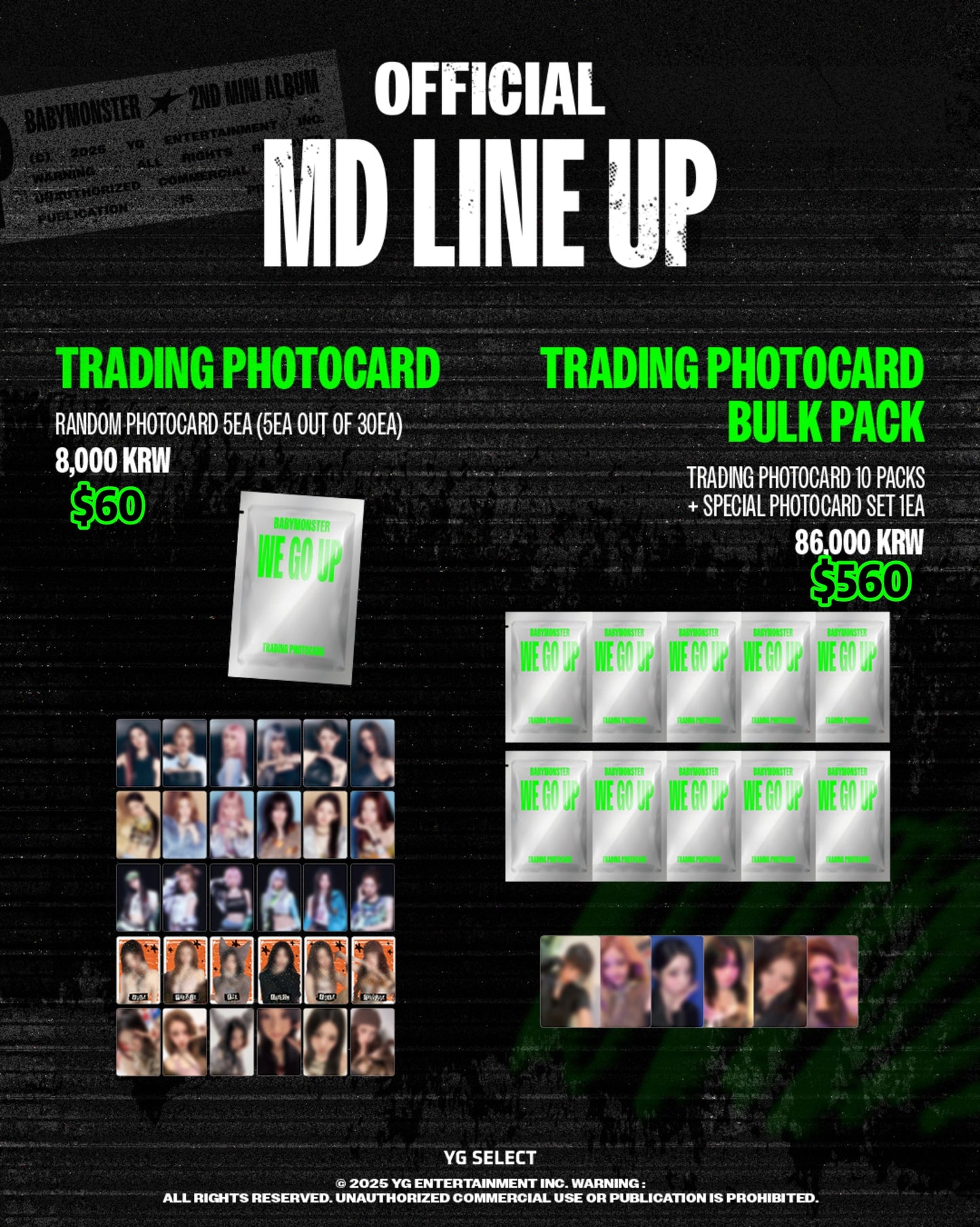 Pre-order| BABYMONSTER 2nd MINI ALBUM [WE GO UP] OFFICIAL MD
