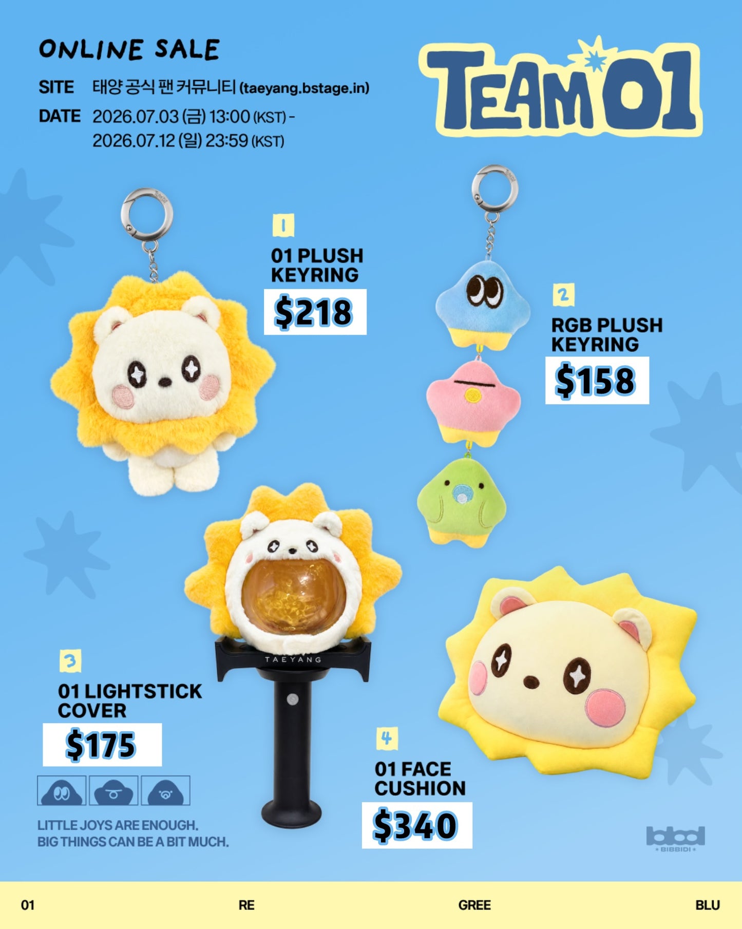 Pre-order| TAEYANG TEAM01 OFFICIAL MERCH