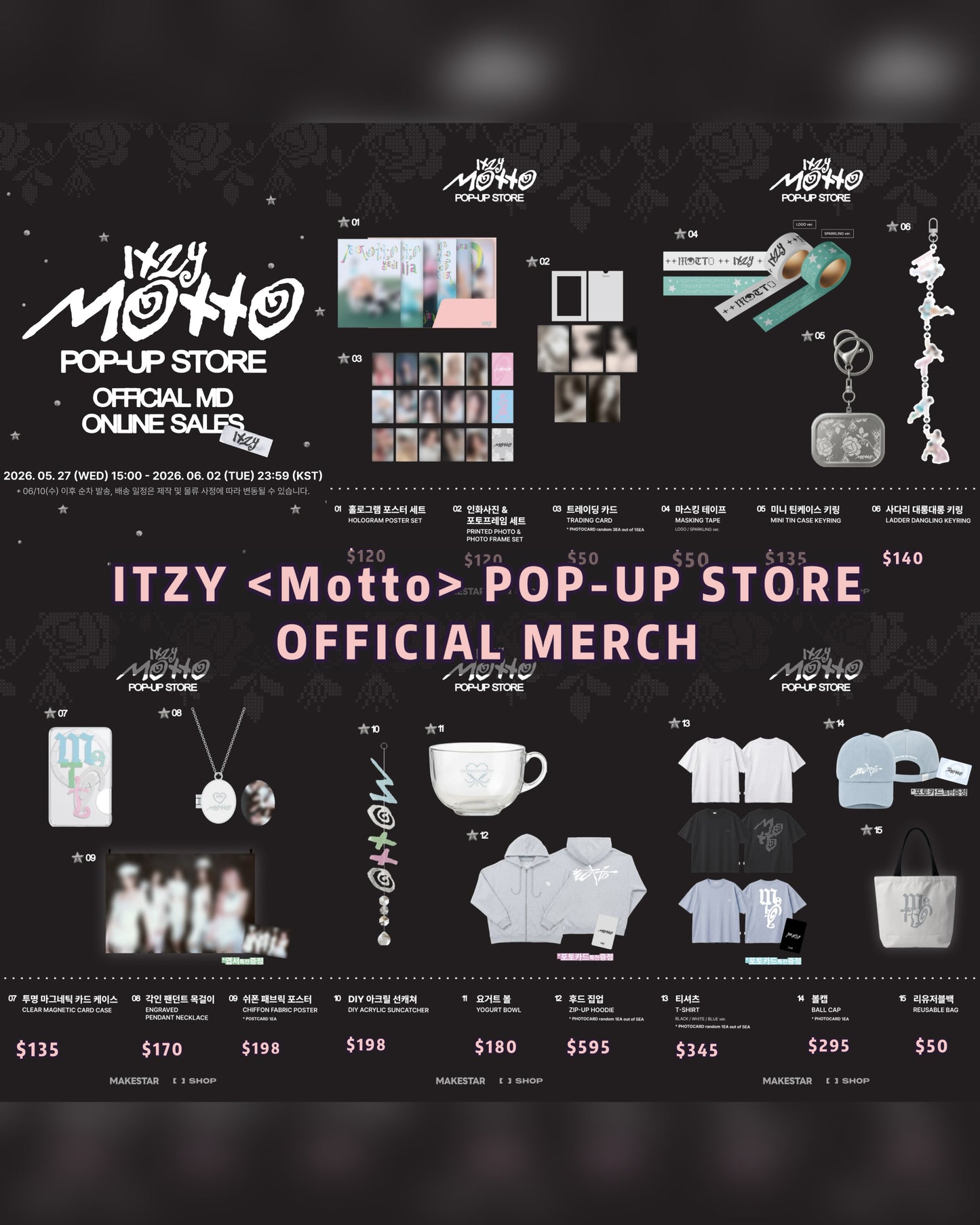 Pre-order| ITZY <Motto> POP-UP STORE OFFICIAL MERCH