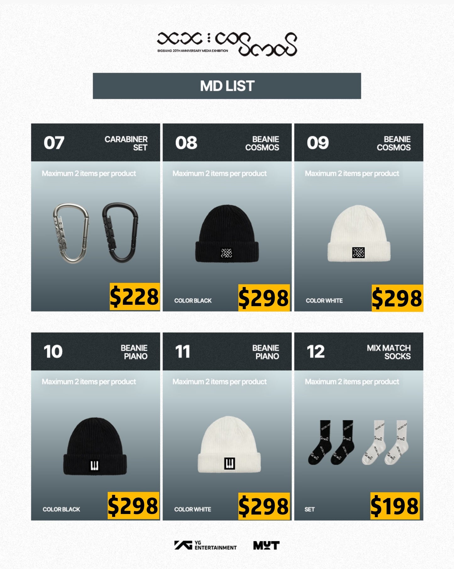 Pre-order| BIGBANG 20TH ANNIVERSARY MAIN EXHIBITION MD