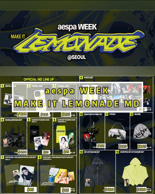 Pre-order| aespa WEEK MAKE IT LEMONADE MD