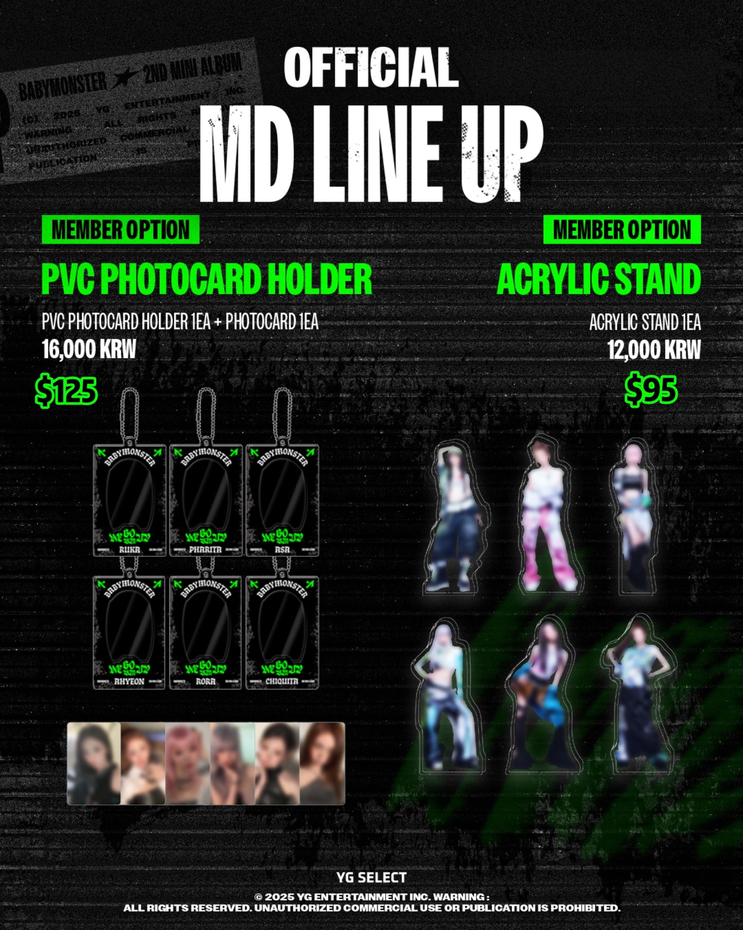 Pre-order| BABYMONSTER 2nd MINI ALBUM [WE GO UP] OFFICIAL MD