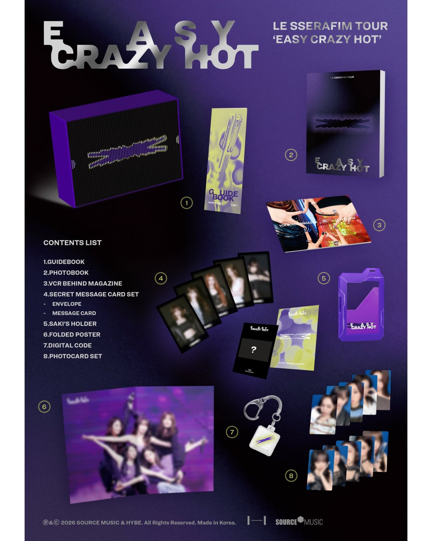 Pre-order| LE SSERAFIM TOUR ‘EASY CRAZY HOT’ ENCORE IN SEOUL DC