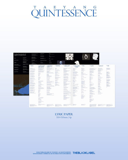 Pre-order| TAEYANG QUINTESSENCE (VINYL)