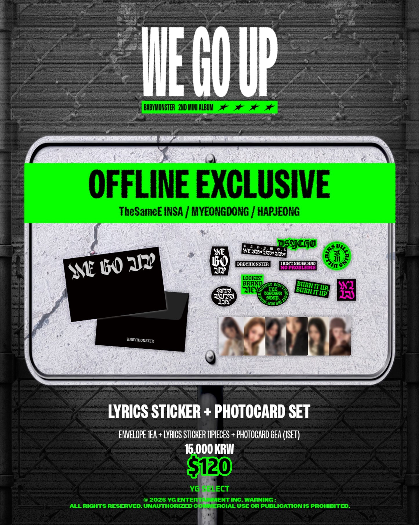Pre-order| BABYMONSTER 2nd MINI ALBUM [WE GO UP] OFFICIAL MD