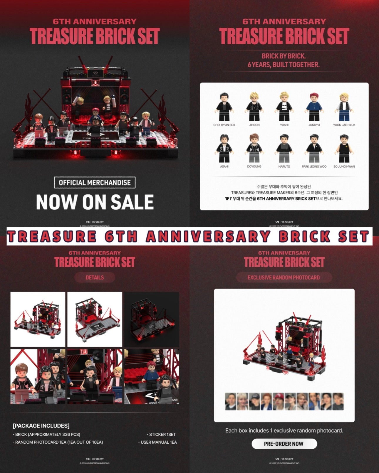 Pre-order| TREASURE 6TH ANNIVERSARY BRICK SET