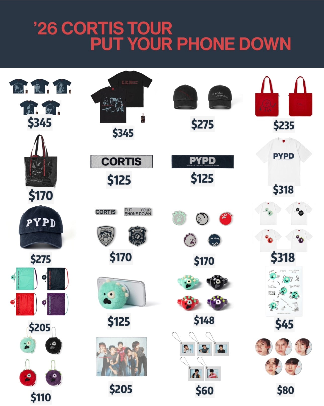 Pre-order| CORTIS '26 TOUR 'PUT YOUR PHONE DOWN' Merch