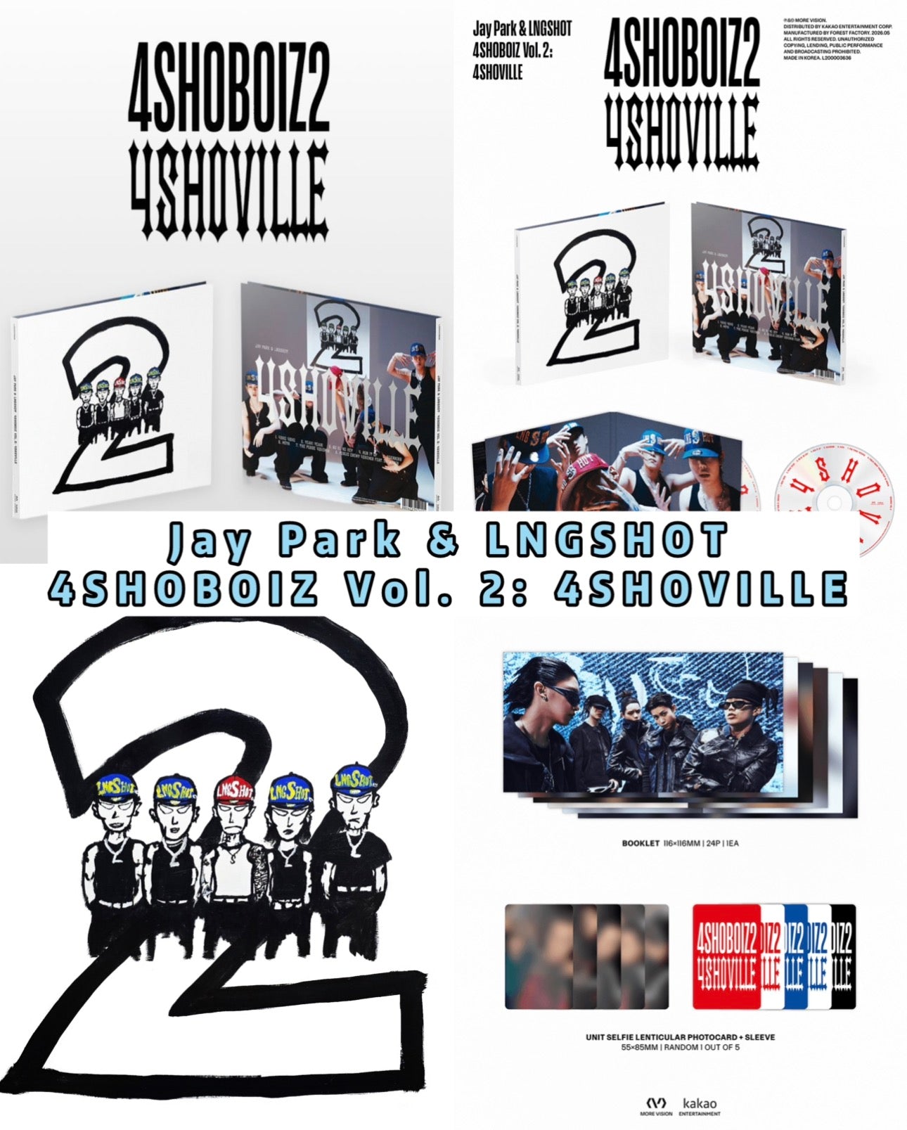 Pre-order| Jay Park&LNGSHOT 4SHOBOIZ Vol. 2:4SHOVILLE