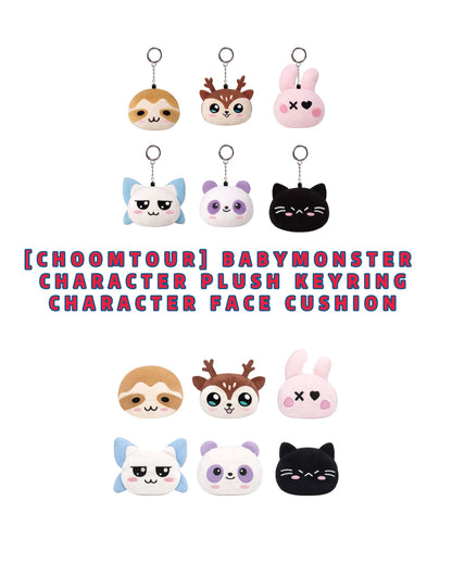 Pre-order| BABYMONSTER CHARACTERPLUSH KEYRING/FACE CUSHION