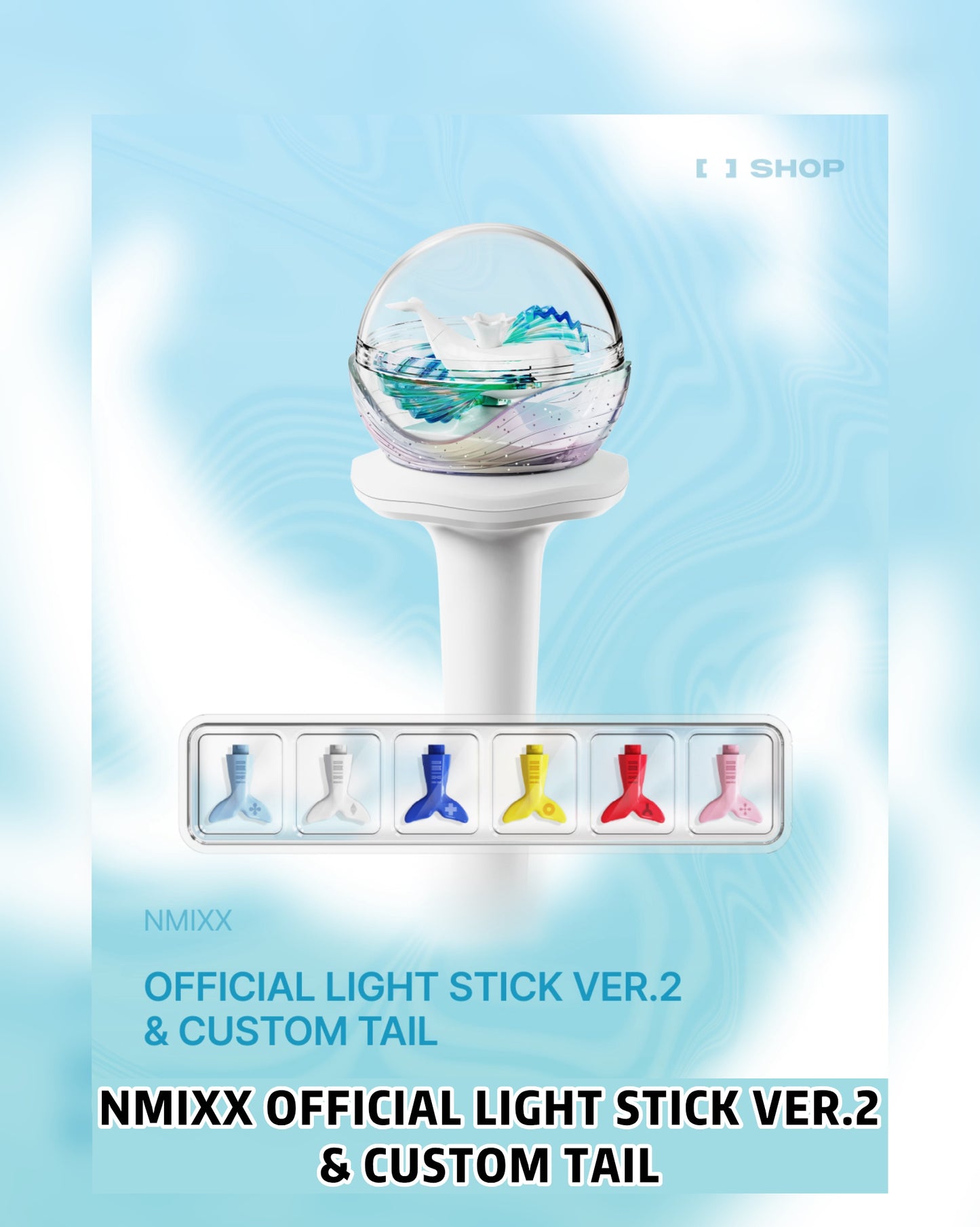 Pre-order| NMIXX OFFICIAL LIGHT STICK VER.2 & CUSTOM TAIL