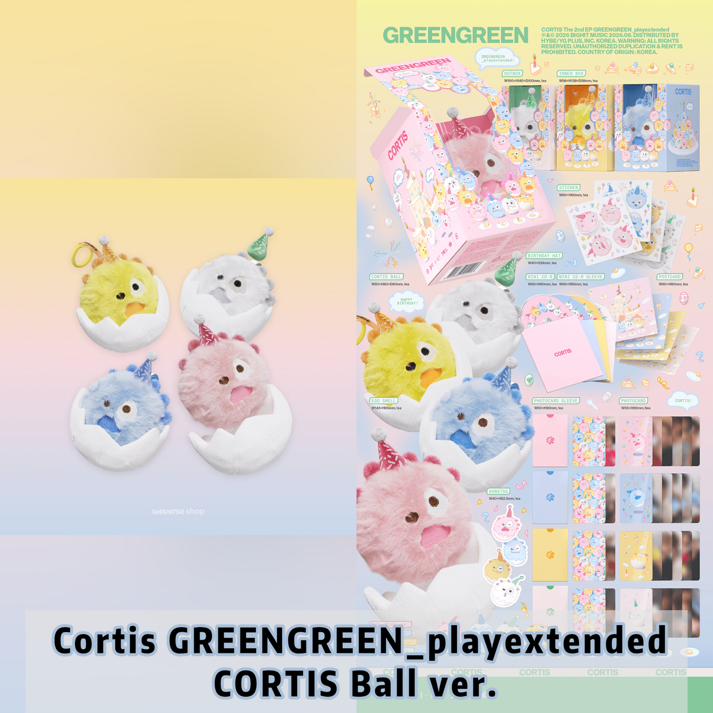 Pre-order| Cortis GREENGREEN_playextended CORTIS Ball ver.