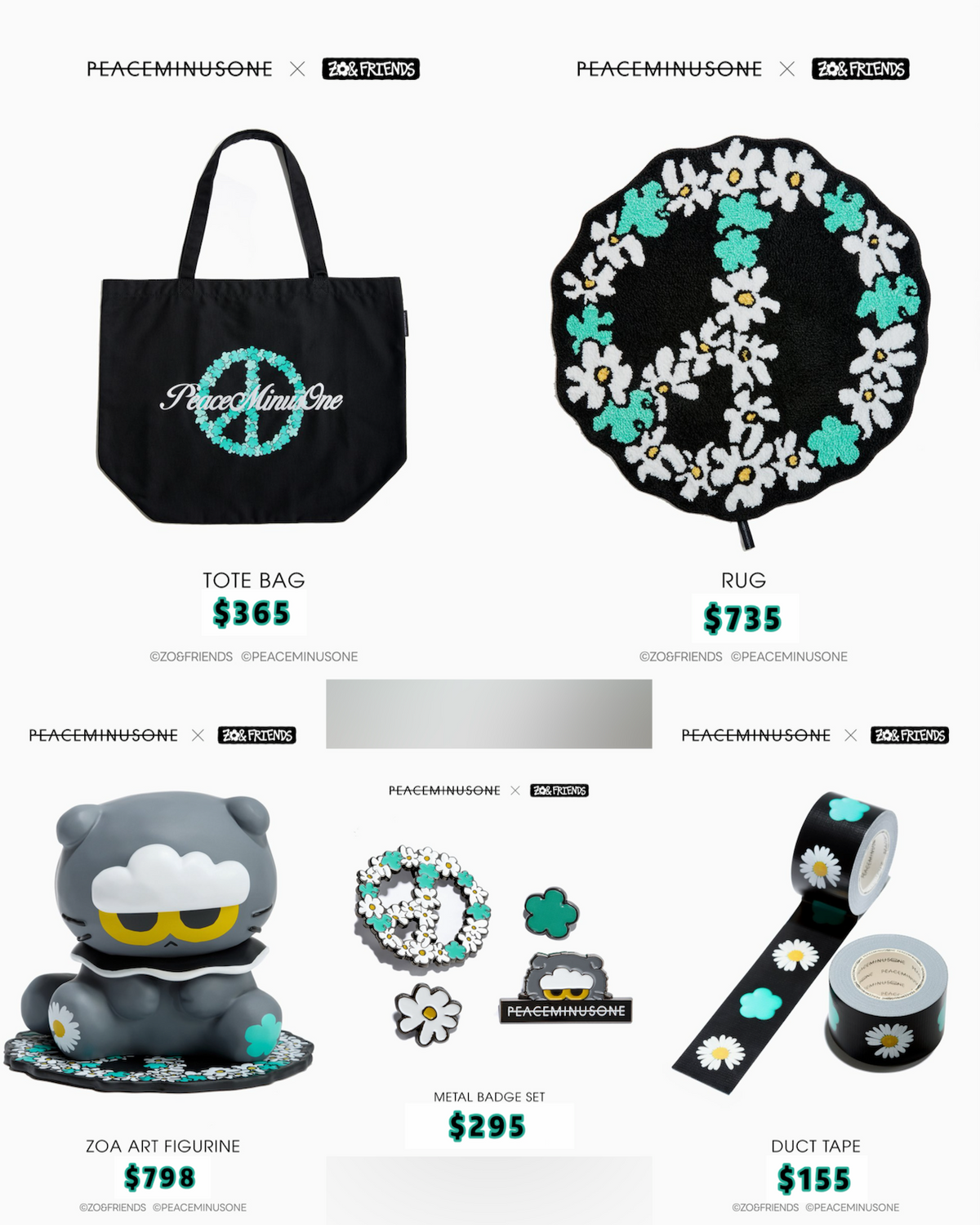 Pre-order| PEACEMINUSONE x ZO&FRIENDS