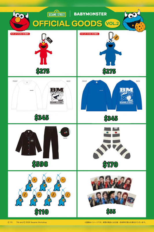 Pre-order| SESAME STREET x BABYMONSTER VOL.2