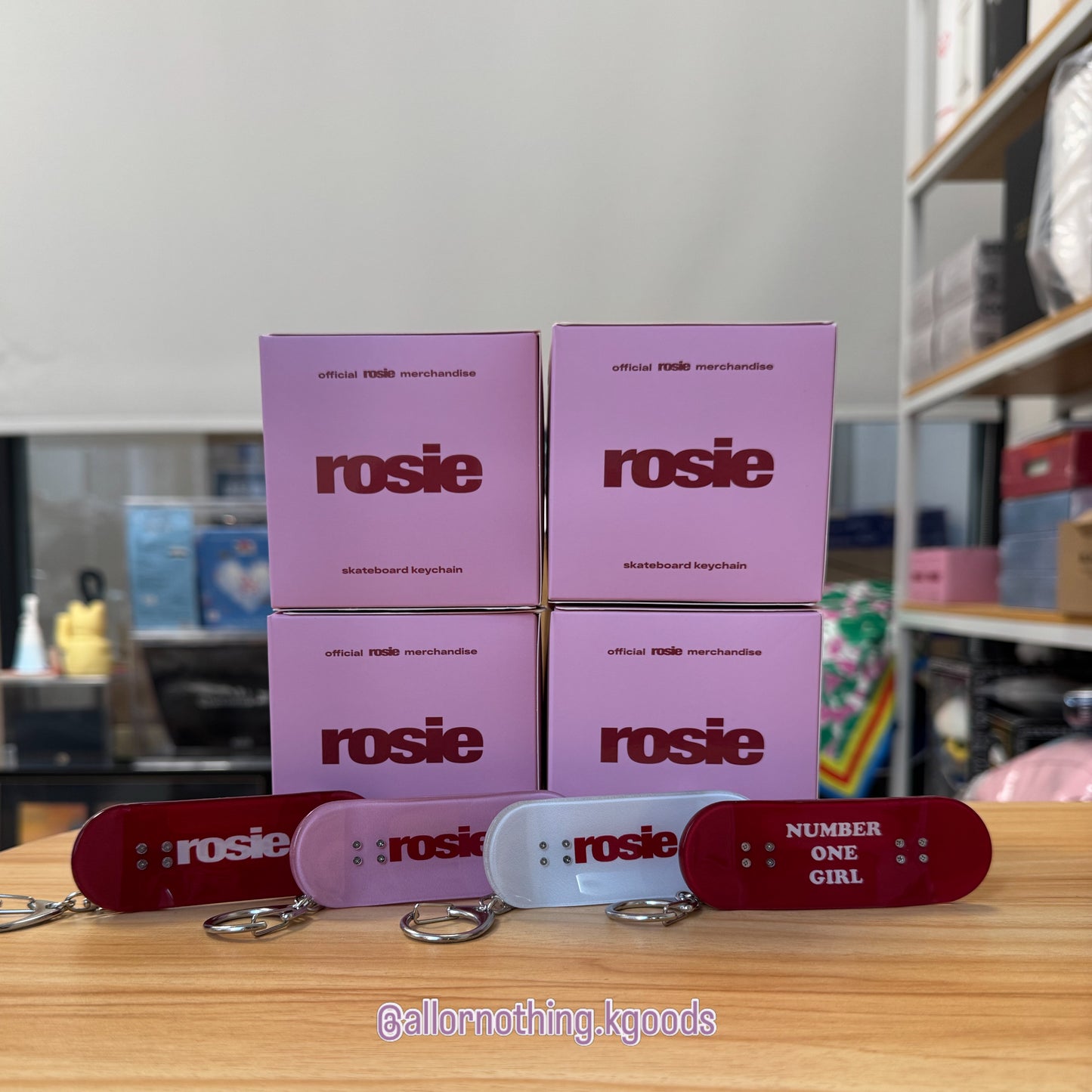 In-stock| Rosie Random Skateboard Keyring