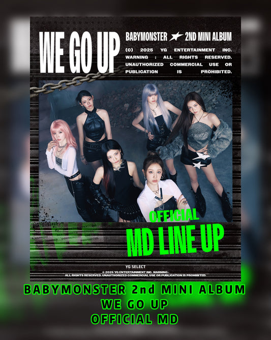 Pre-order| BABYMONSTER 2nd MINI ALBUM [WE GO UP] OFFICIAL MD