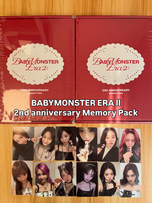 In-stock| BABYMONSTER ERA ll
2nd anniversary Memory Pack