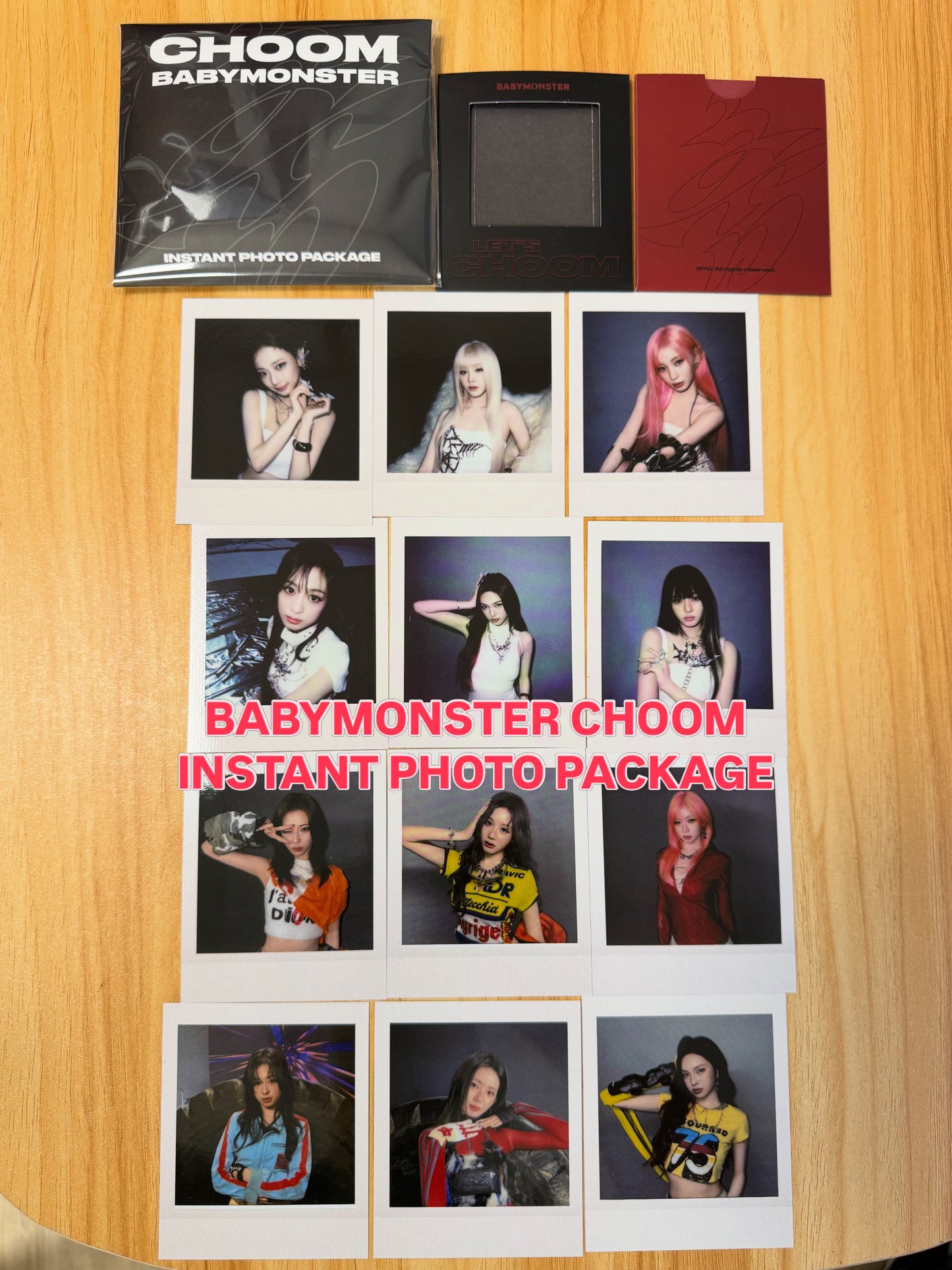 In-stock| BABYMONSTER CHOOM Instant Photo Package